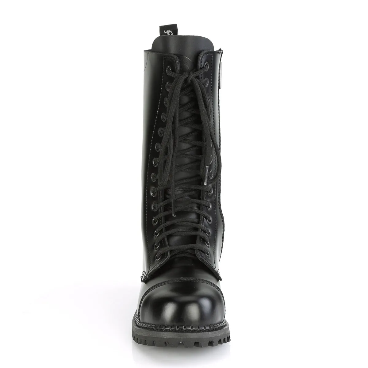 14 Eyelet RIOT-14 Black Leather