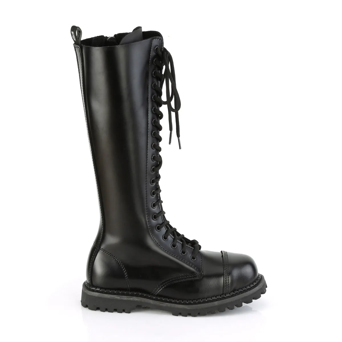 20 Eyelet RIOT-20 Black Leather