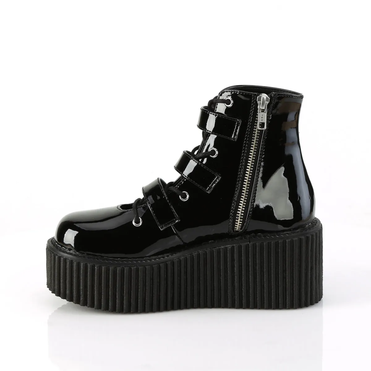 3 Inch Platform CREEPER-260 Black Patent