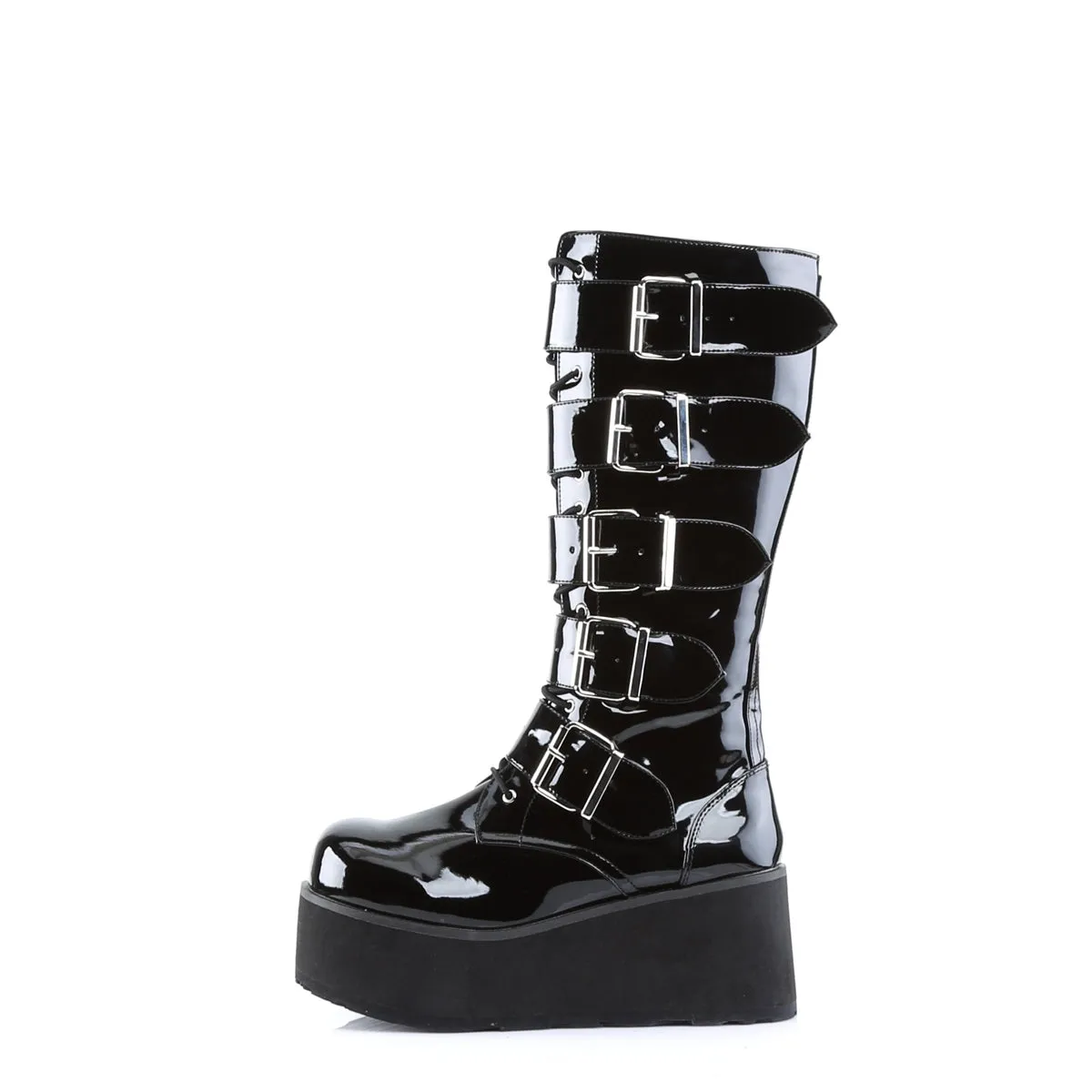 3 Inch Platform TRASHVILLE-518 Black Patent