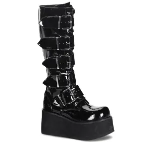 3 Inch Platform TRASHVILLE-518 Black Patent