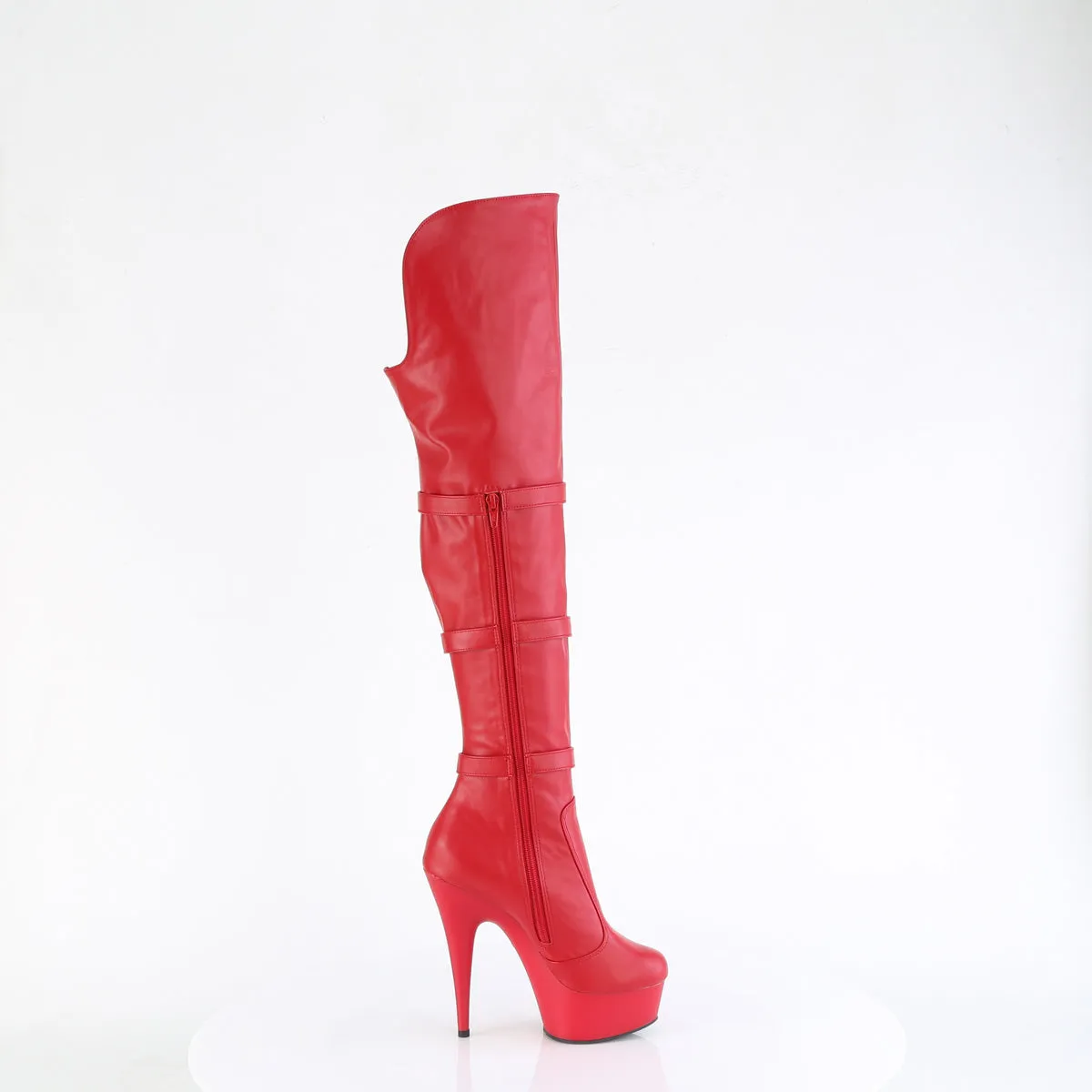 6 Inch Heel DELIGHT-3018 Red Pu