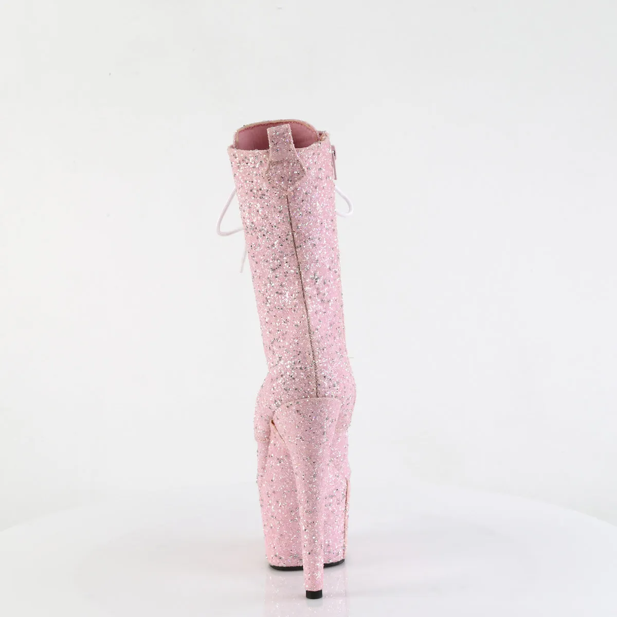 7 Inch Heel ADORE-1040GR Baby Pink Glitter