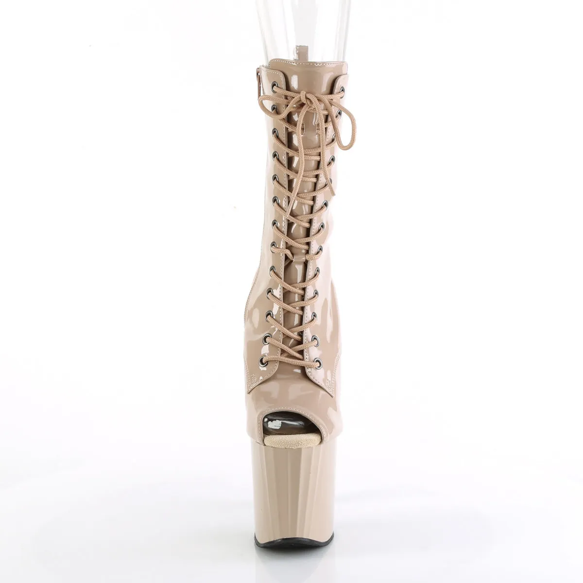 8 Inch Heel ENCHANT-1041 Nude Patent