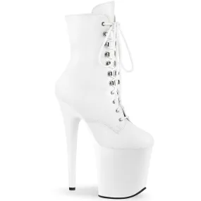 8 Inch Heel FLAMINGO-1020 White Pu