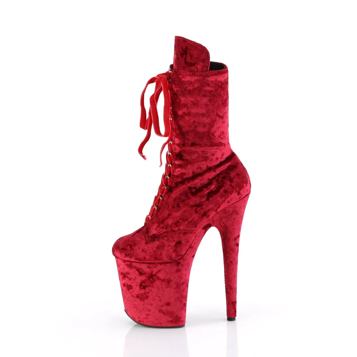 8 Inch Heel FLAMINGO-1045VEL Red Velvet