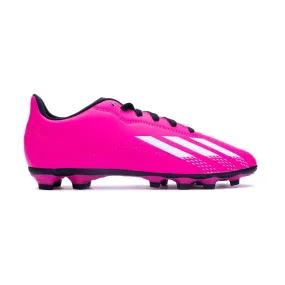 Adidas football boot for boys X Speedportal.4 FxG GZ2455 pink-white-black