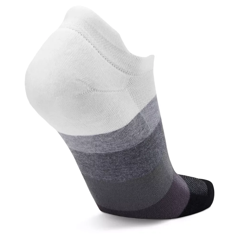 Balega Hidden Comfort Gradient Socks - White/ Asphalt