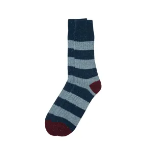 Barbour Houghton Stripe Socks Summer Navy