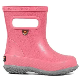 BOGS Pink Glitter Skipper Toddler Rain Boot