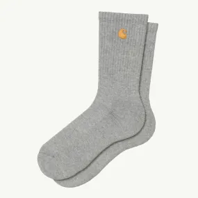 Chase Socks - Grey Heather/Gold