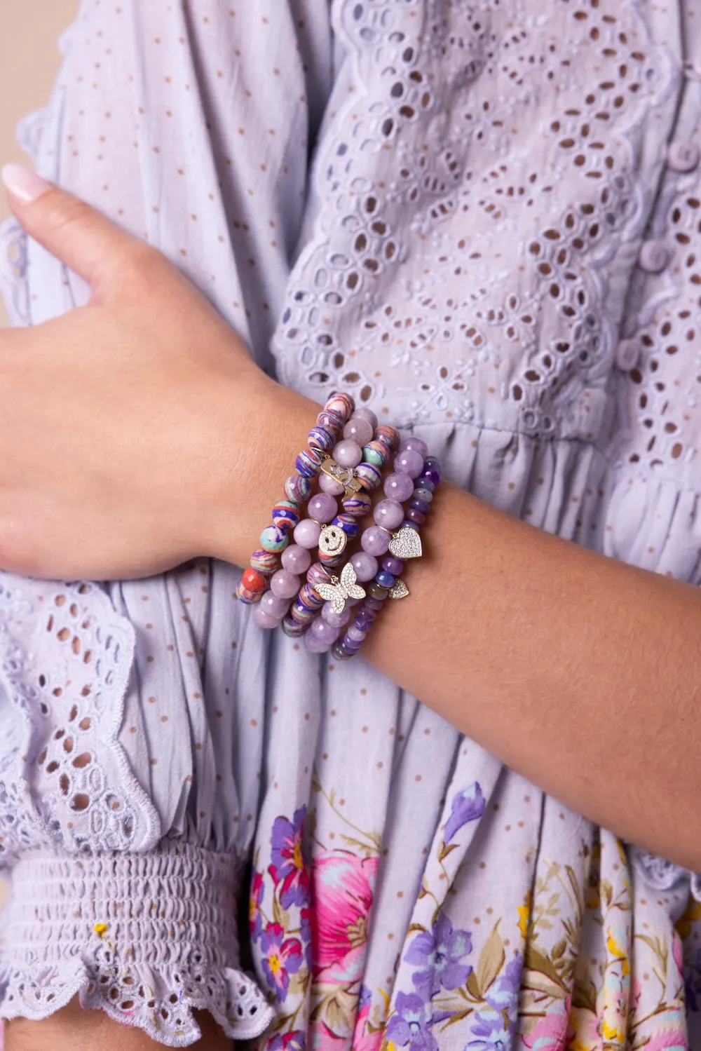 Cowboy Boot Bead Charm Bracelet