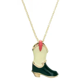 COWBOY BOOT NECKLACE