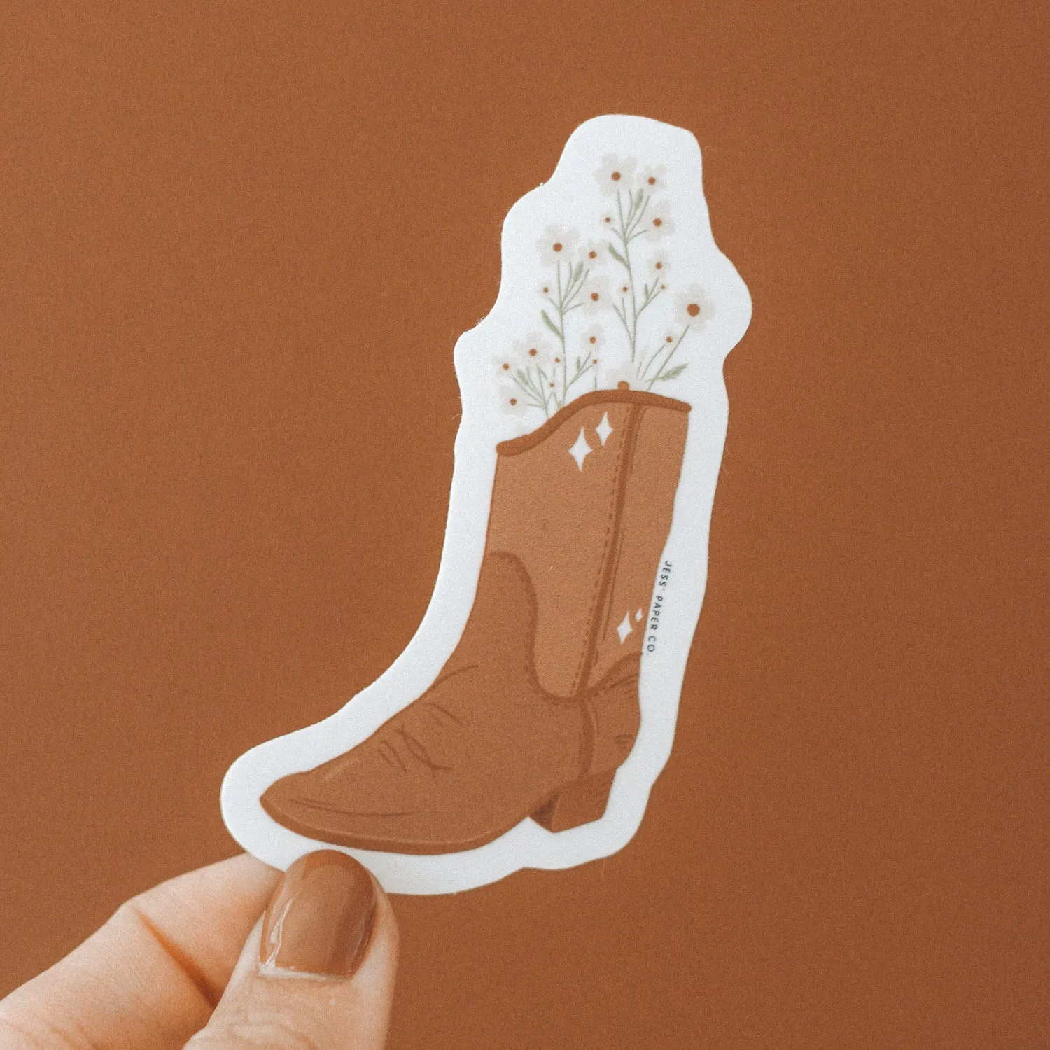 Cowboy Boot Vinyl Sticker