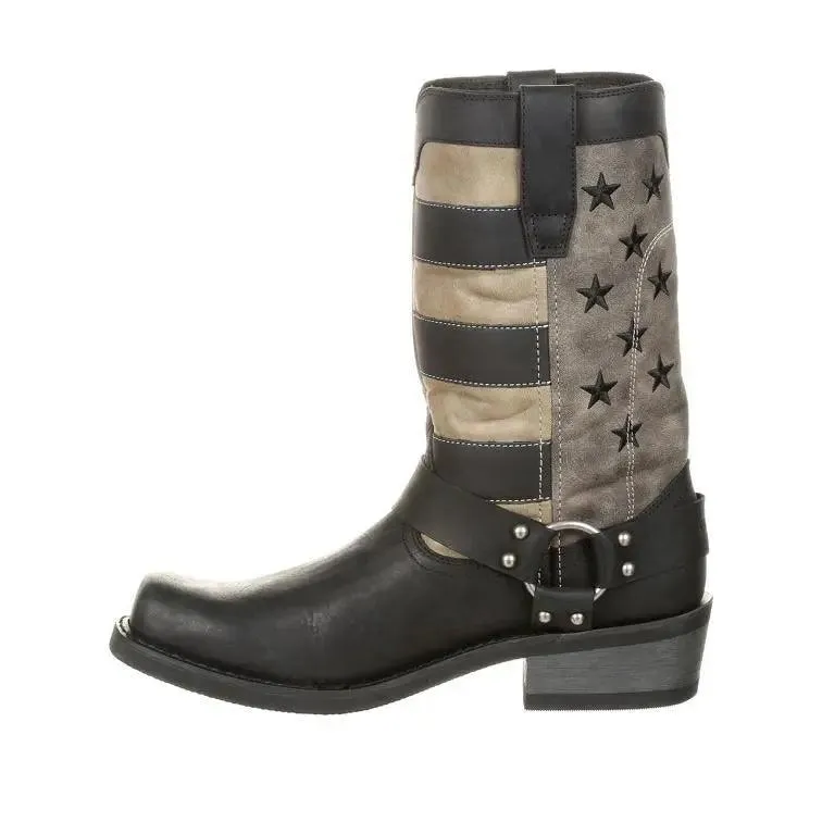 Durango Black Faded Flag Harness Boot DDB0141