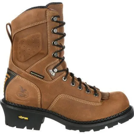 Georgia Men's Comfort Core 9" Logger Work Boot Brown GB00096