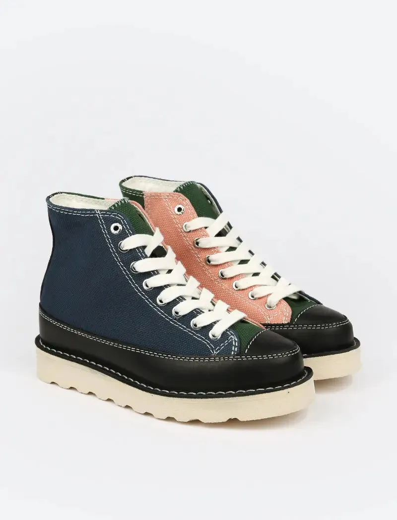 Good News Womens Roopa Trainer Navy / Green / Pink