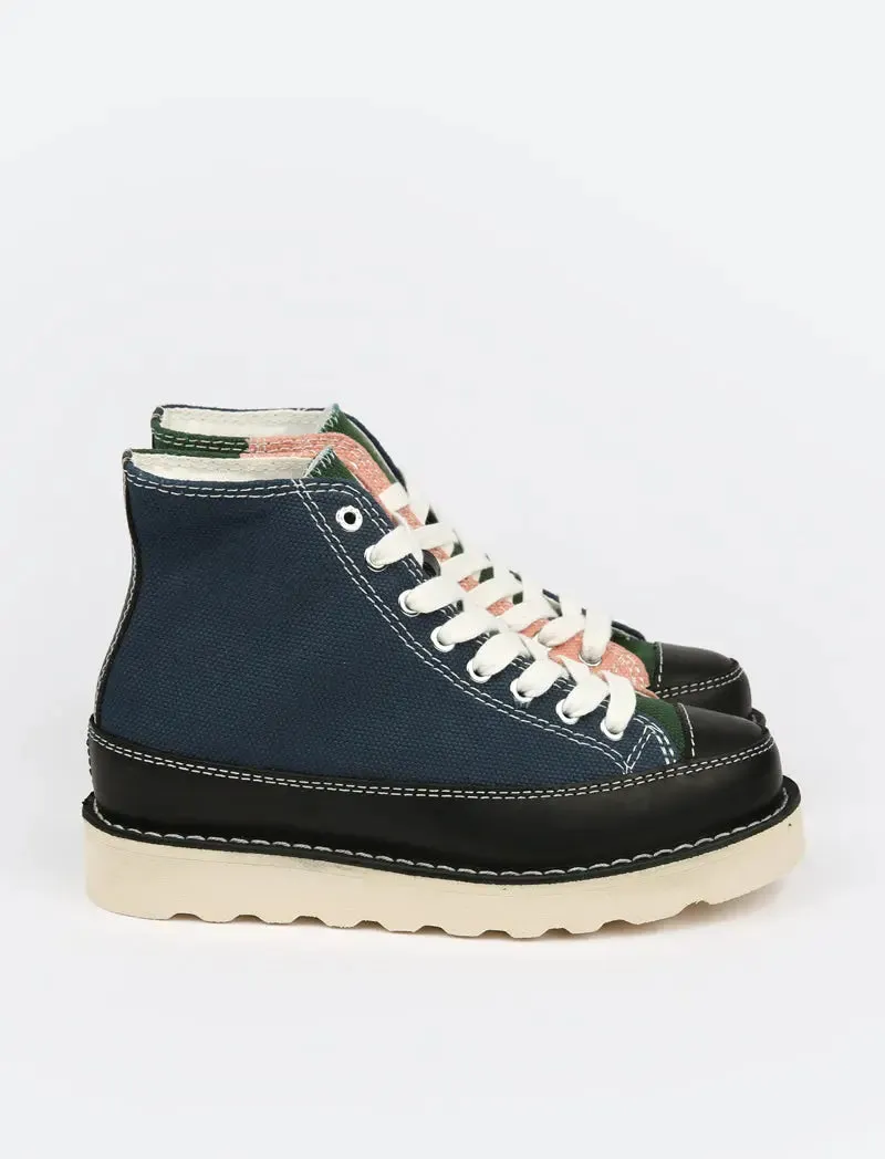 Good News Womens Roopa Trainer Navy / Green / Pink