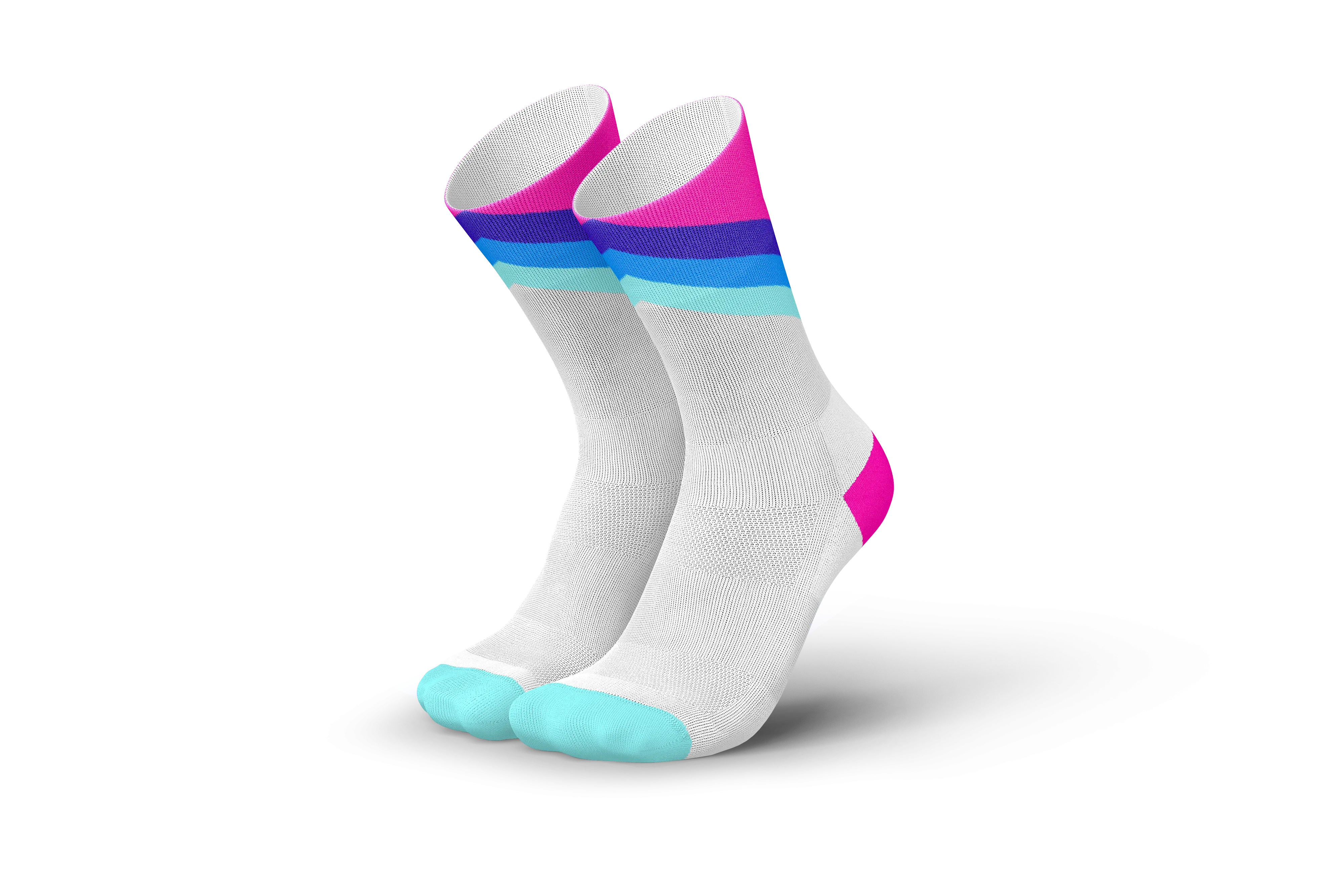 INCYLENCE Running Grades Blue Pink Long Sock