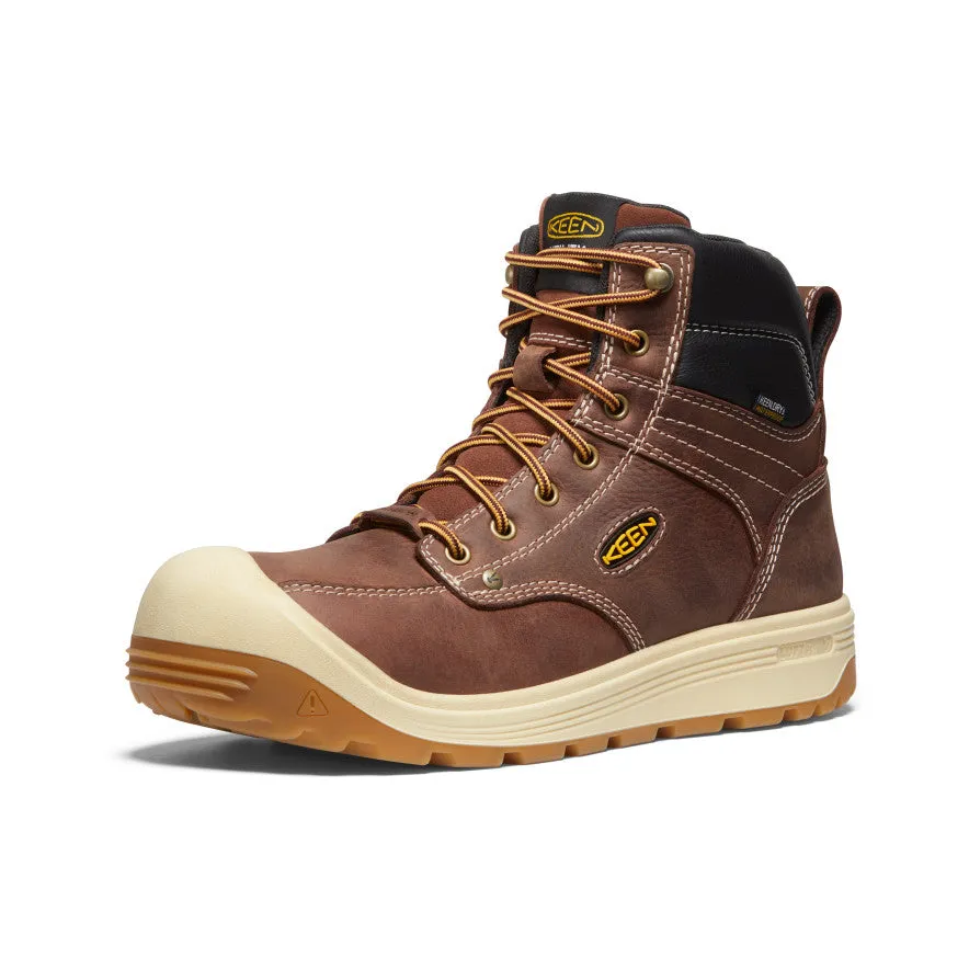 Mens Fort Wayne 6-Inch Waterproof Boots with Carbon-Fiber Toe - Tortoise Shell/Gum