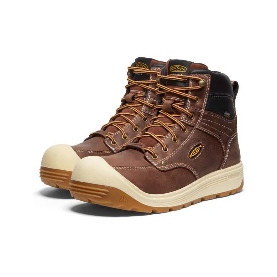 Mens Fort Wayne 6-Inch Waterproof Boots with Carbon-Fiber Toe - Tortoise Shell/Gum