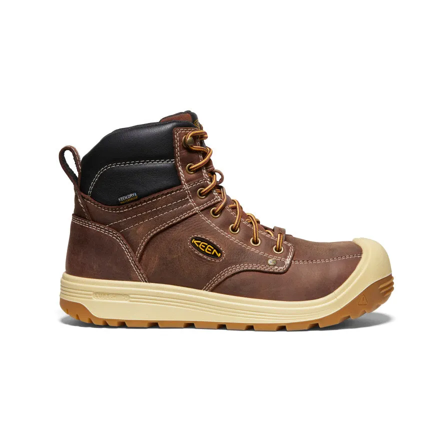 Mens Fort Wayne 6-Inch Waterproof Boots with Carbon-Fiber Toe - Tortoise Shell/Gum