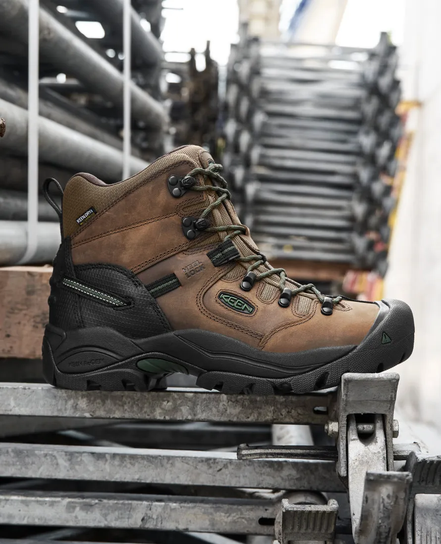 Men's Pittsburgh Energy 6 Waterproof Boot (Carbon Fiber Toe)  |  Cascade Brown/Greener Pastures