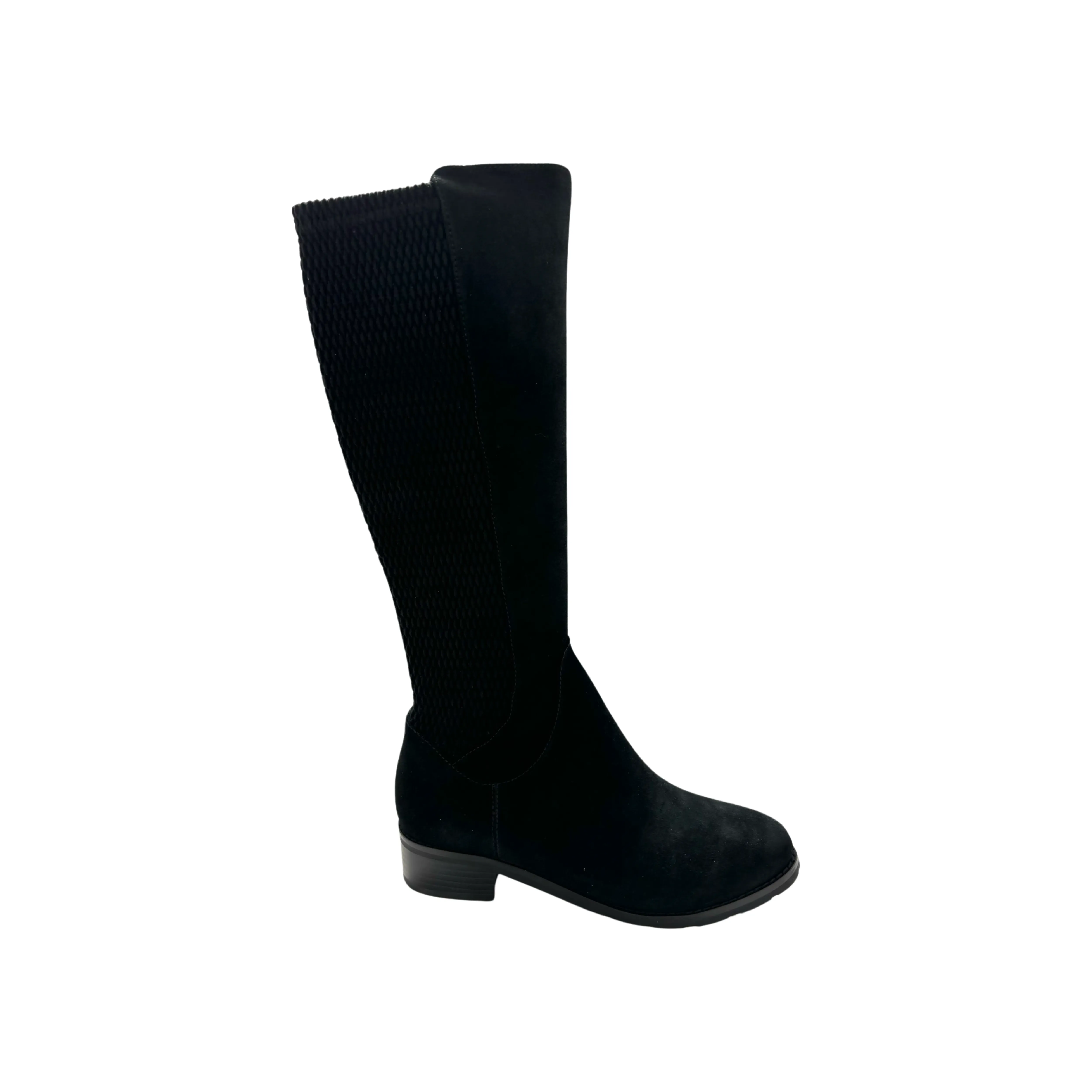 Nadine Black Suede WATERPROOF