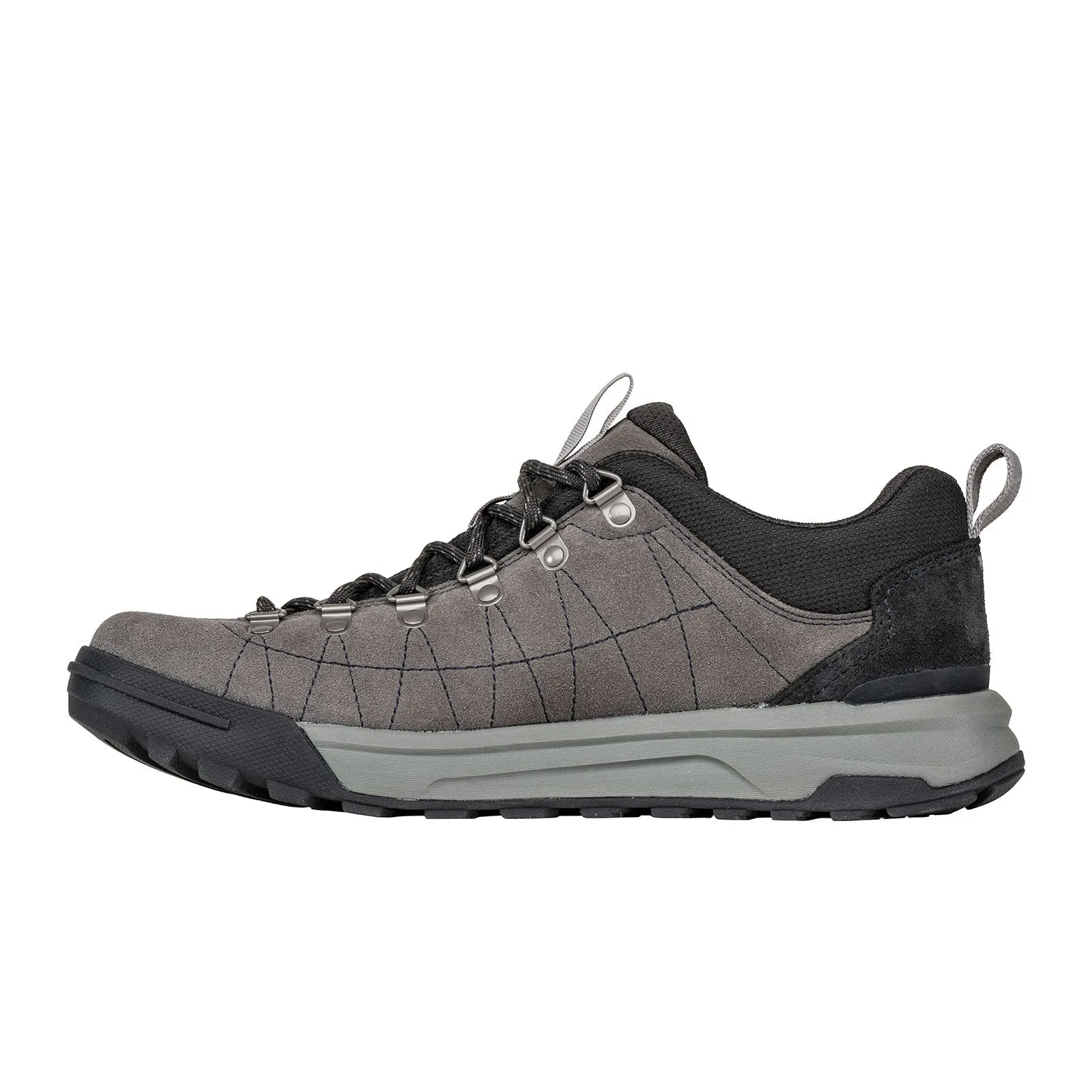 Oboz Beall Low Hiking Shoe (Men) - Lava Rock Suede