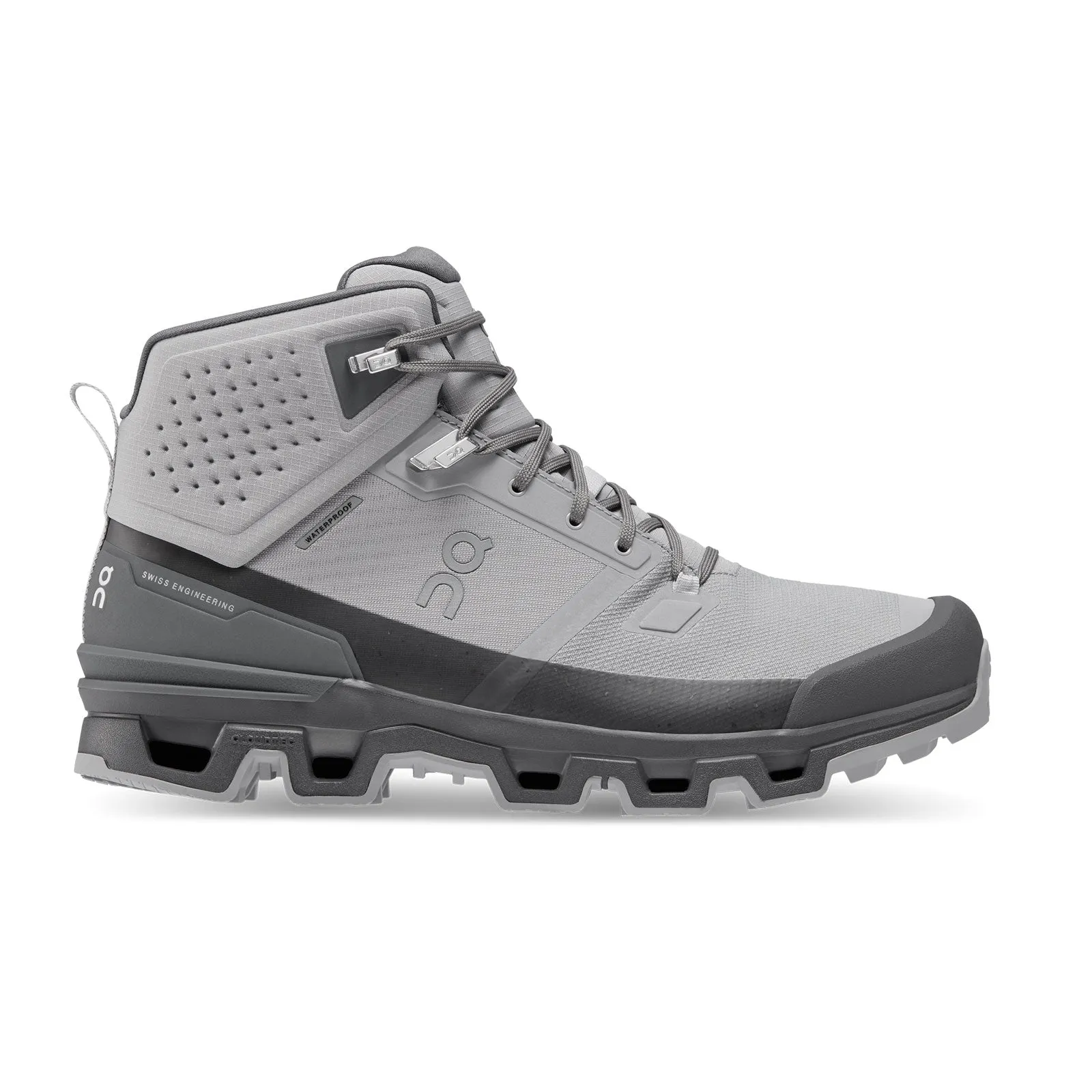 On Running Cloudrock 2 Waterproof Mid Hiking Boot (Men) - Alloy/Eclipse