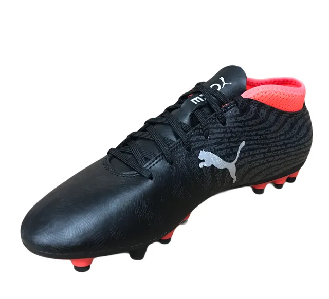 Puma men's football boot One 18.4 AG 104553 01 black silver red