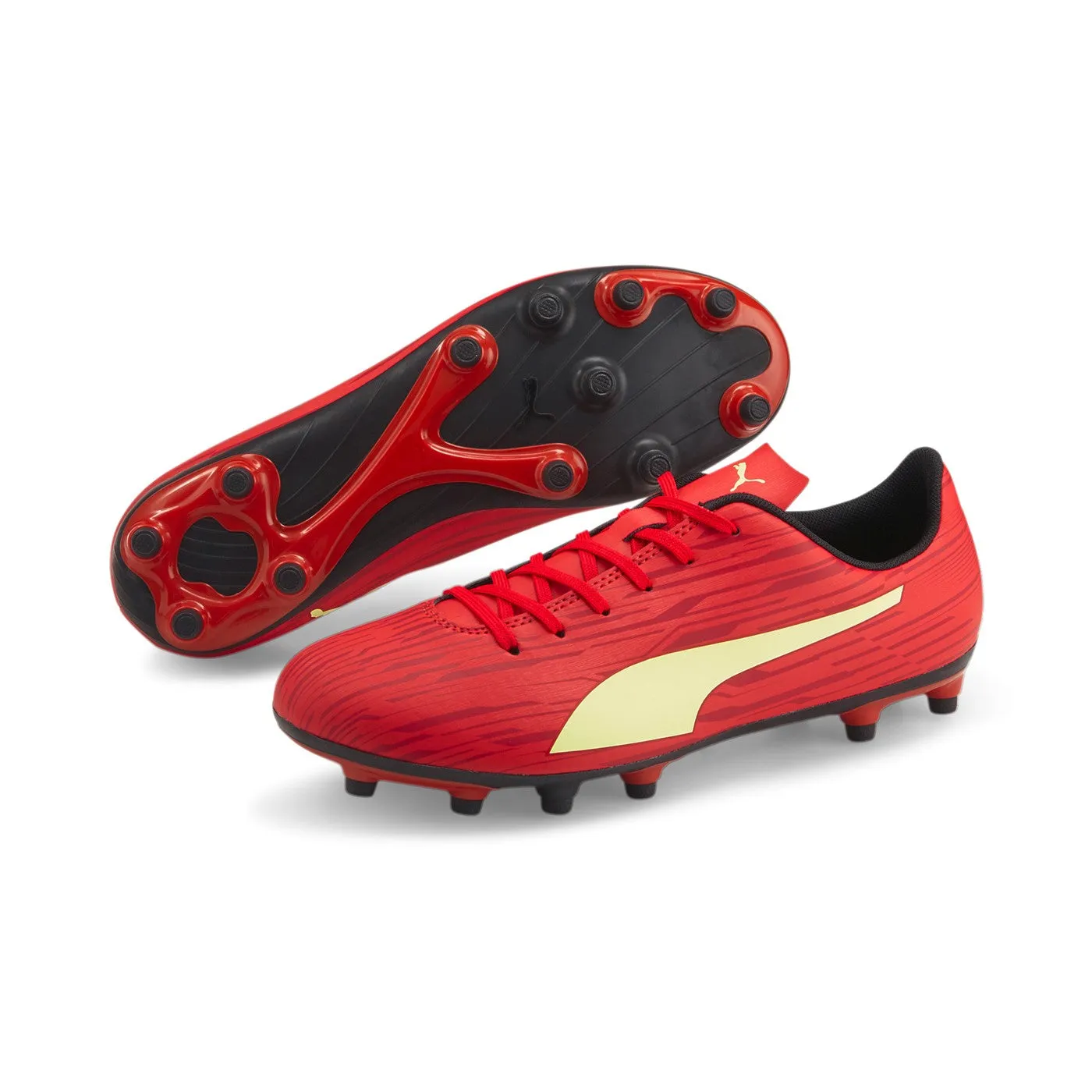 Puma men's football boot Rapido III FG-AG 106572 07 red-fresh yellow-chili pepper