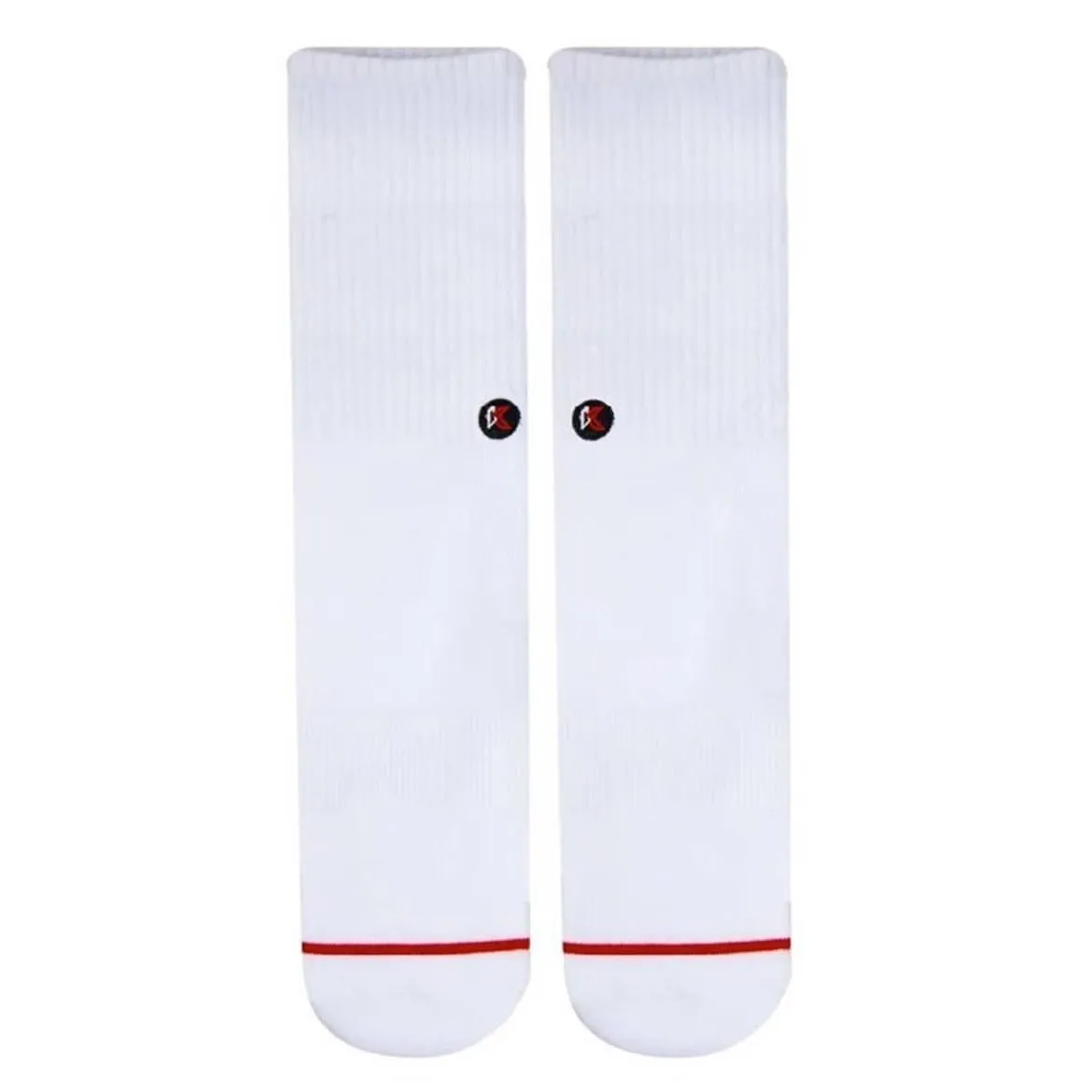 Solid White Crew Sock