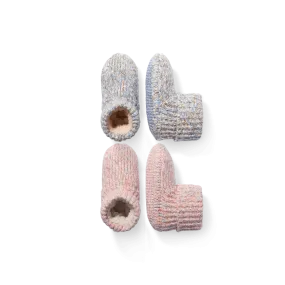 Toddler Gripper Slipper Bootie - Sherpa-Lined 2-Pack